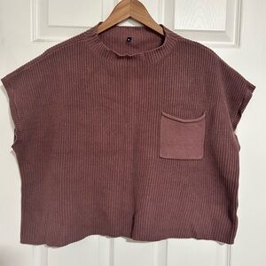 Women's Mauve Knit Top